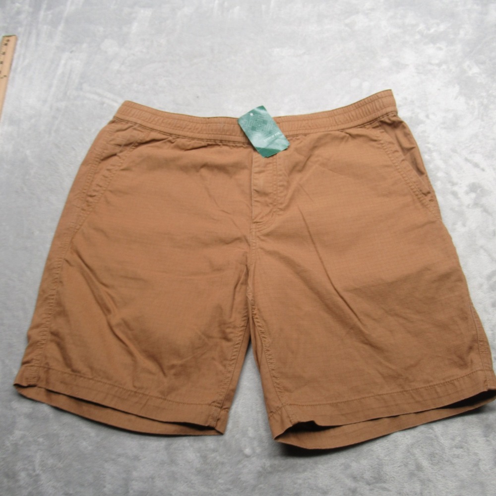 Alesbury Golf Shorts Men 38 Brown Elastic Drawstring Waist‎ Pockets Ripstop NEW